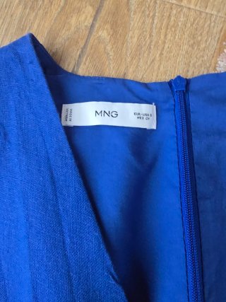 Mono azul Mango chica