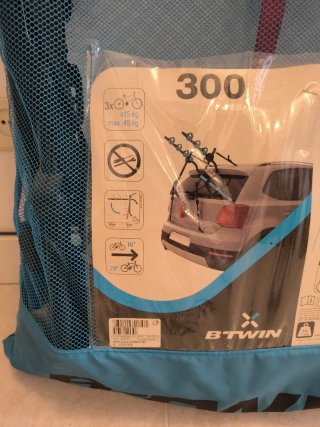 Portabicicletas coche Btwin 300