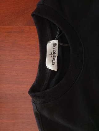 Felpa Stone Island Girocollo Nera
