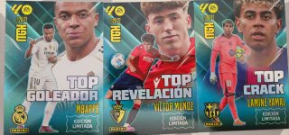 Cromo Megacracks Mbappé, Victor Muñoz, Lamine Yama