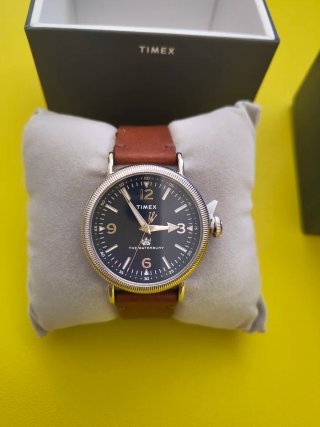 Reloj Timex Waterbury Coin Edge 40mm Piel 110239
