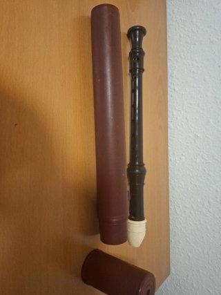 Flauta barroca oscura
