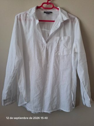 Blusa blanca Primark algodón