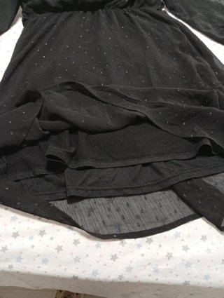 Vestido negro Kiabi talla Semipermanente con forro