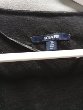 Vestido negro Kiabi talla Semipermanente con forro