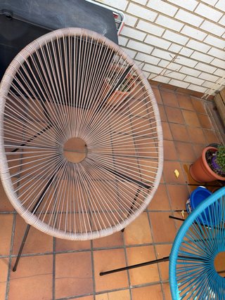 Silla Acapulco Azul y marron
