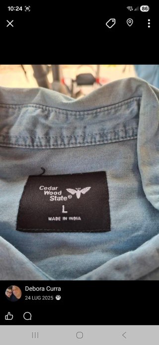 Camicia uomo a fantasia