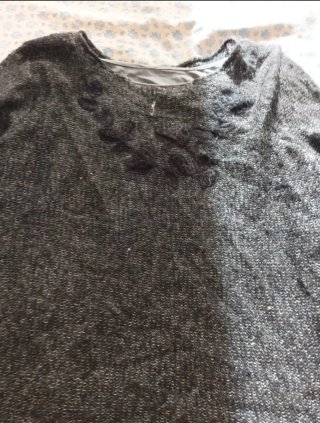 Blusa manica lunga grigio melange
