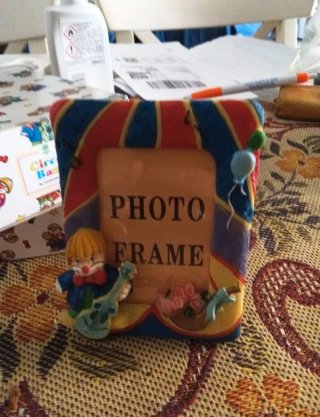 Coppia portafoto con clown