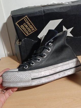 Converse Talla 35 Mujer/Chica Negro/Gris