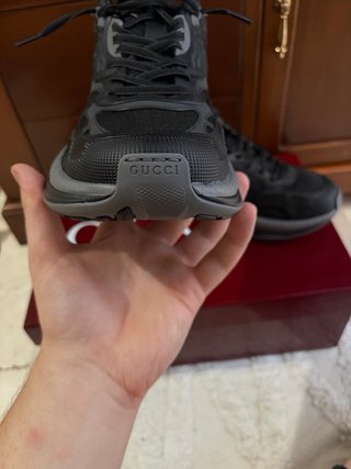 Scarpe Gucci Uomo Nero/Grigio