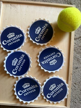 Lote 6 Posavasos Goma Coronita Cerveza
