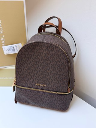 Mochila Michael Kors Marrón y Dorada