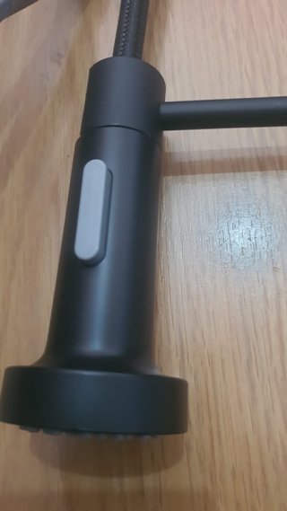 Grifo Cocina Negro Mate con Muelle
