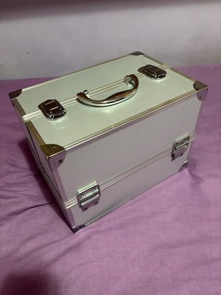 Maletín Maquillaje Plateado