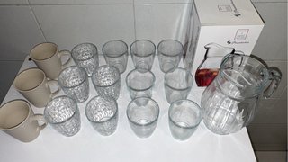 Juego Vasos y Tazas Paşabahçe