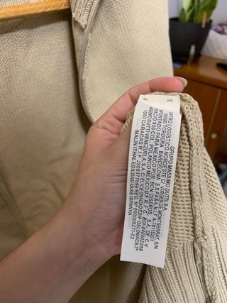 Jersey Massimo Dutti Cremallera Beige