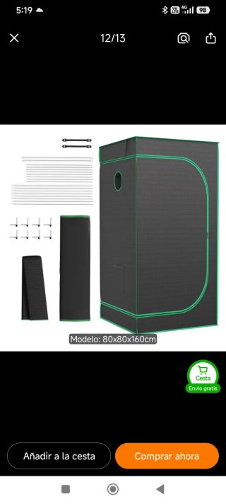 Lámpara Cultivo EVOCROP 315W + Termómetro