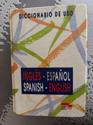 Diccionario inglés español.