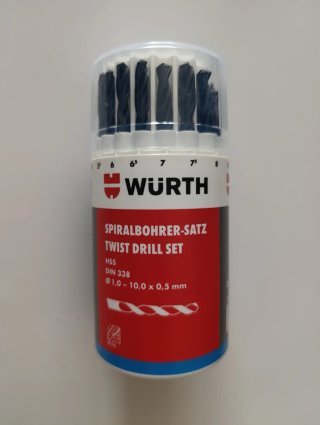 Set Brocas WURTH HSS DIN 338
