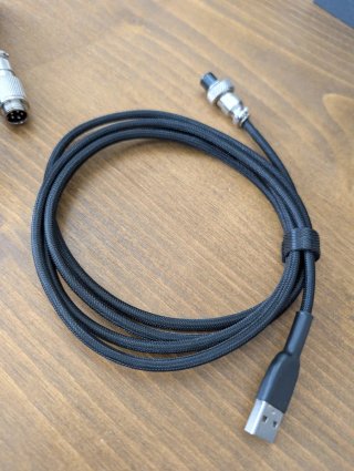 Cable USB-C Negro Trenzado