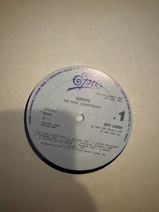 Vinilo Europe The Final Countdown