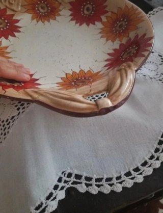 Set ceramica dipinto a mano girasoli
