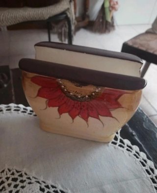 Set ceramica dipinto a mano girasoli