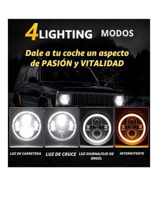 Faro LED Moto H4 7 Pulgadas
