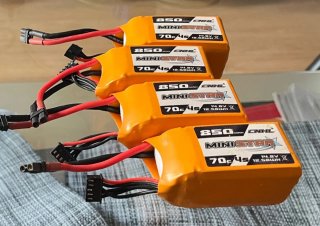 4 Baterías Lipo 4S MINISTAR 850mAh