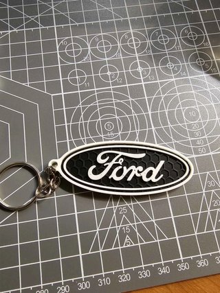 2x Porta-chaves Ford Impressão 3D