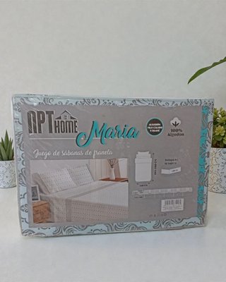 Juego Sábanas Franela Cama 150 100% Algodón