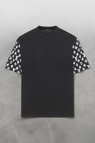 Maglietta Nera Monogram