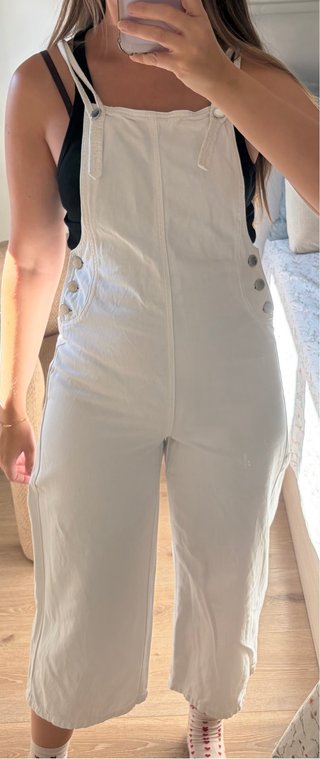 Peto vaquero blanco culotte
