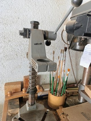 Soporte WOLFCRAFT para taladro manual