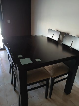 Mueble,mesa comedor 4 sillas y modulo de 9 estante