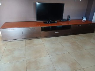 Mueble,mesa comedor 4 sillas y modulo de 9 estante