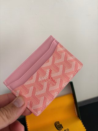 Portacarte Goyard Rosa
