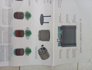 Macetero blanco riego automático de 11L de agua