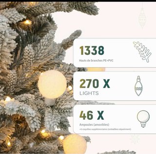 Árbol de Navidad YITAHOME 1.8m con Mando