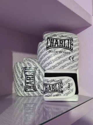 Guantes de Boxeo Charlie Blancos y Negros