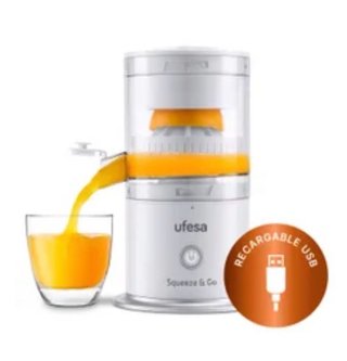 Exprimidor Ufesa Squeeze & Go USB Blanco