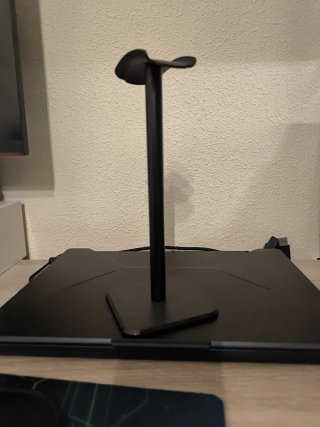 Soporte para auriculares negro