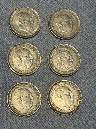 6 Monedas 50 Pesetas España