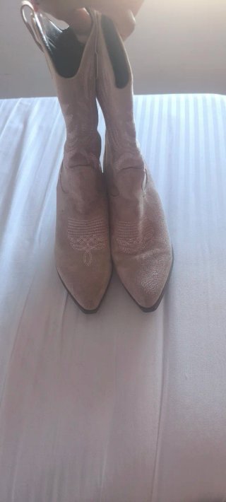 Stivali cowboy beige