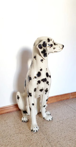 ESCULTURA PERRO DALMATA