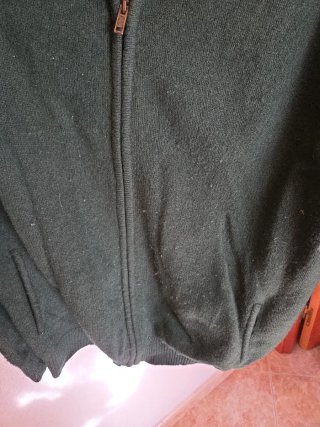 Chaqueta de punto caballero verde