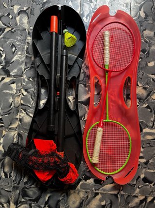 Set de bádminton completo.