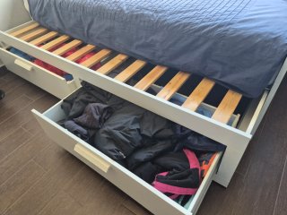 Cama juvenil BRIMNES IKEA en blanco