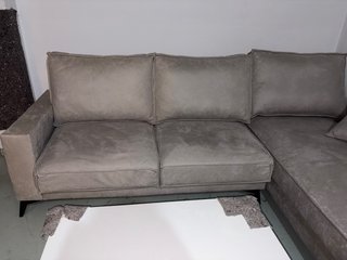 Sofá chaise longue gris